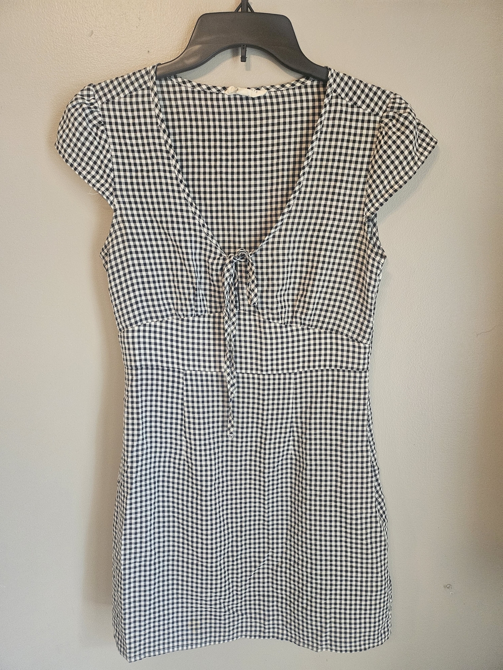 L.A. Hearts Black and White Gingham Mini Dress